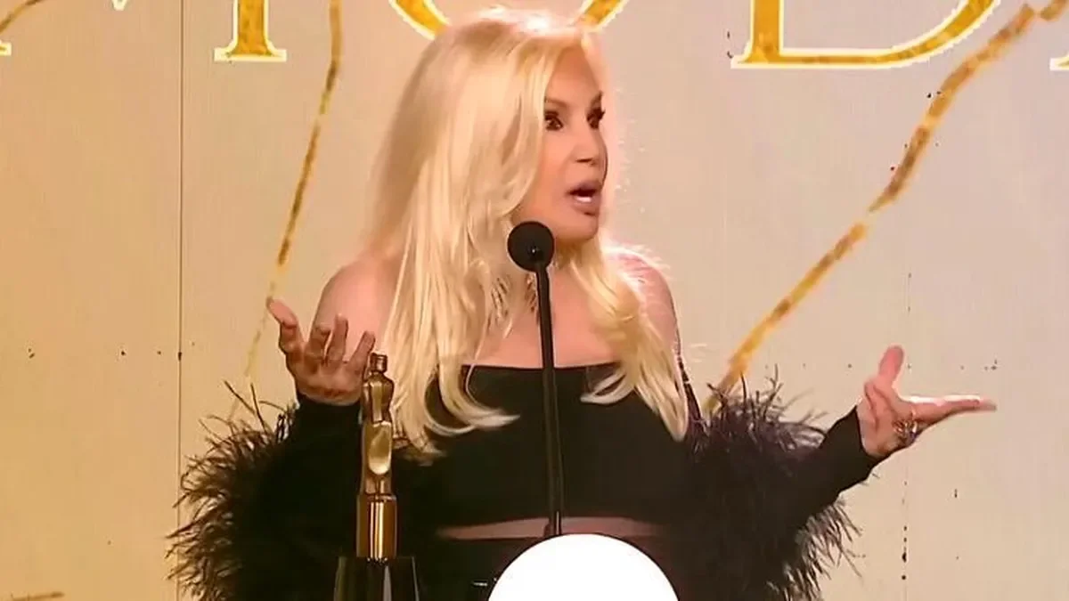 Blooper de Susana Giménez en los Martín Fierro de la Moda